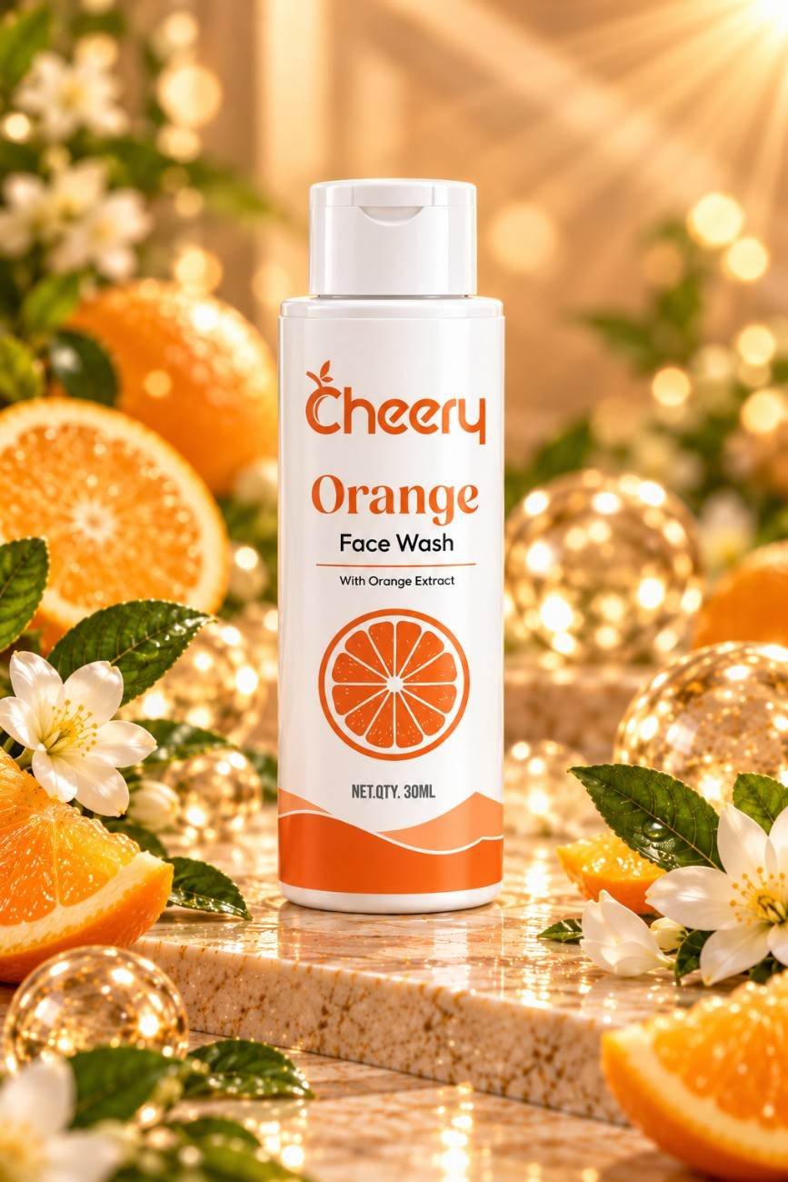 orange face wash 2 Cheery Orange Face Wash - Image 1